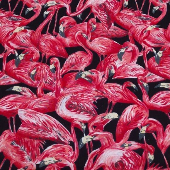 Flamingo Fabric Large Remnant 38"W. 2 Yards - Picture 1 of 3